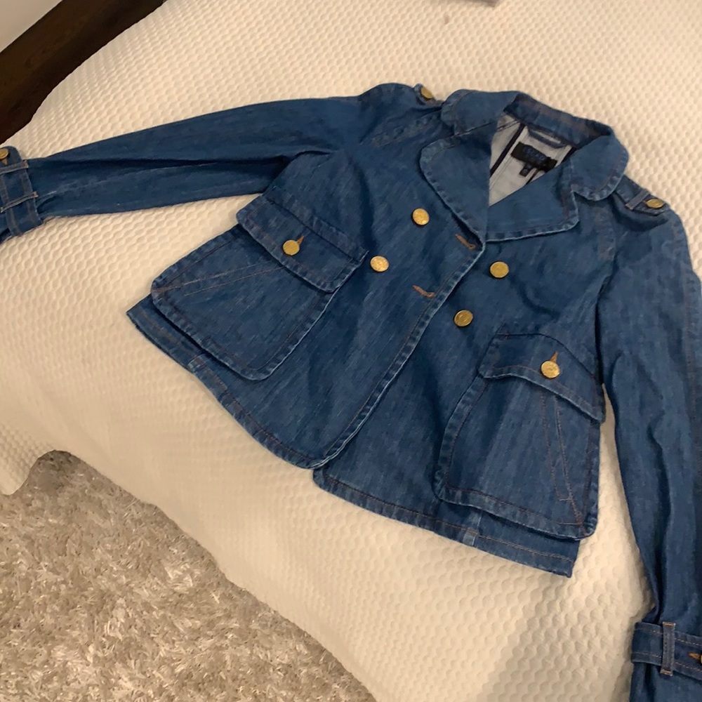 Escada denim jacket never worn! New with tags